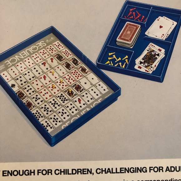 Sequence Strategy Travel Size Game With Case Kids Adults Fun Travel Game - Picture 2 of 2